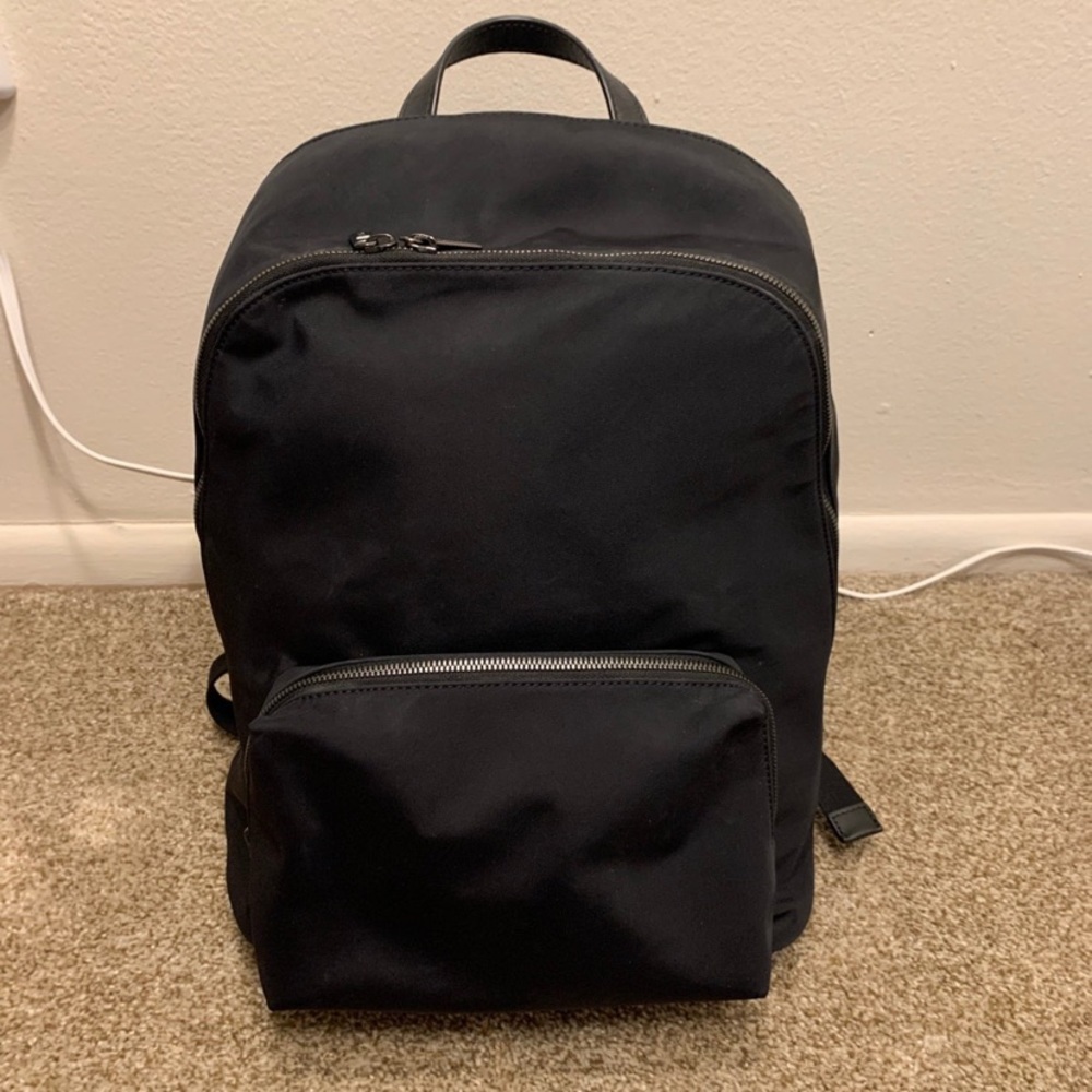 AWAY Front Pocket Backpack in Black